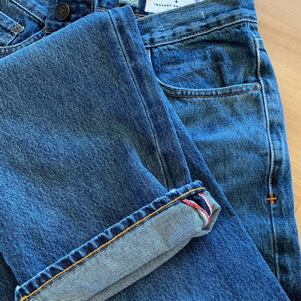 Imogene And Willie Jeans Harper Vidalia Mills Selvedge Button Fly Size 26 x 31 - Picture 10 of 13